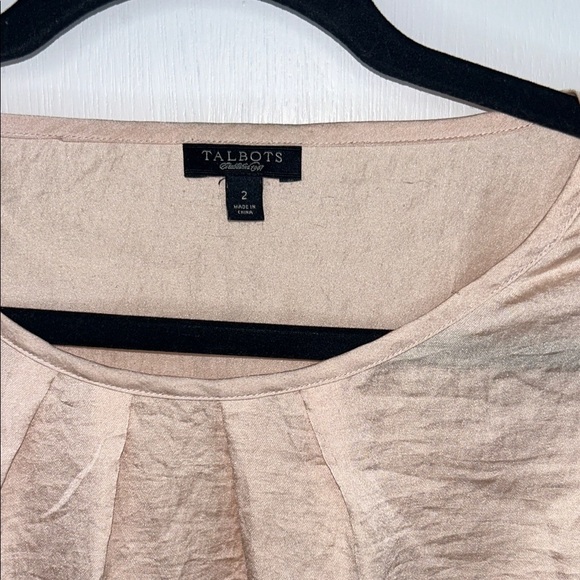 Talbots Women's Blush Pink Blouse - Picture 2 of 4